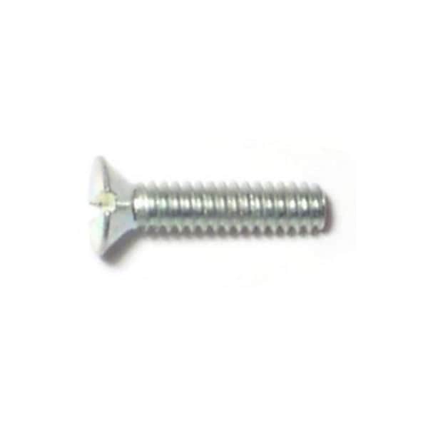 Midwest Fastener #4-40 x 1/2 in Slotted Flat Machine Screw, Zinc Plated Steel, 65 PK 62143 - main
